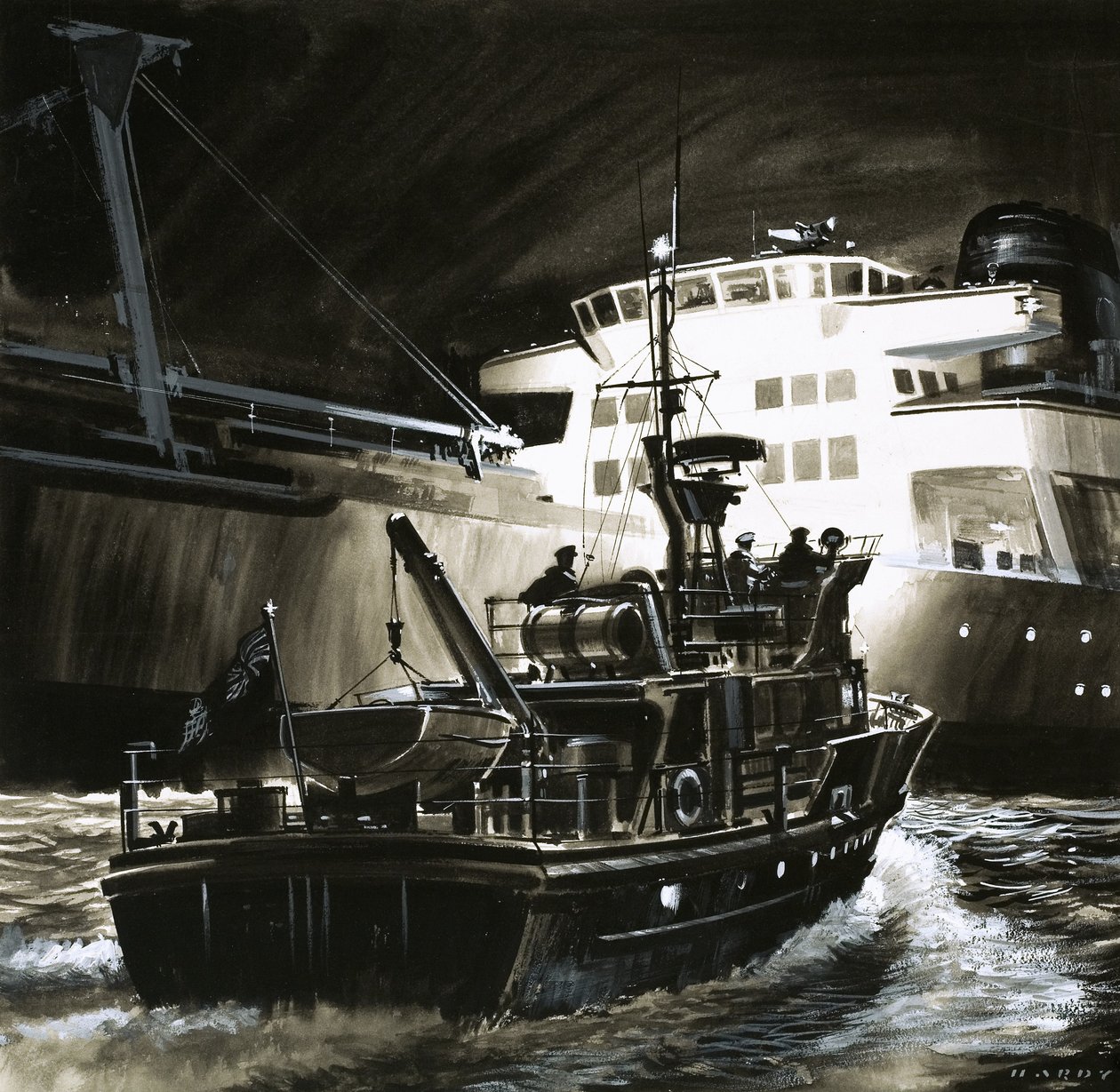 Den britiske måde at leve på: Den britiske kystvagts indtægtskuttere af Wilf (20th century) Hardy