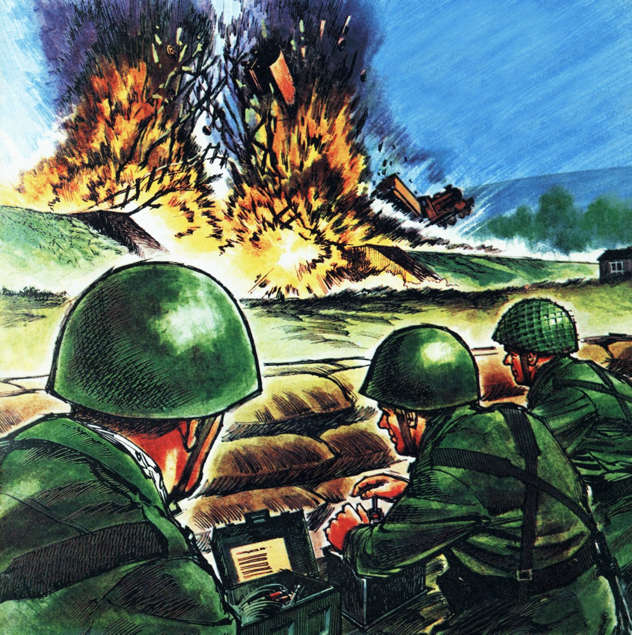 Hvor de sprænger tog i luften med vilje af Wilf (20th century) Hardy