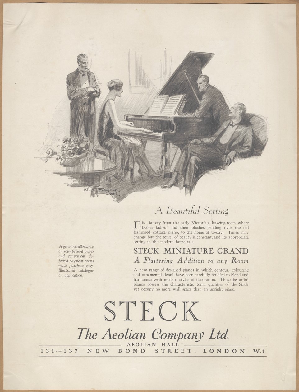 Aeolian Company Pianolas, 1920