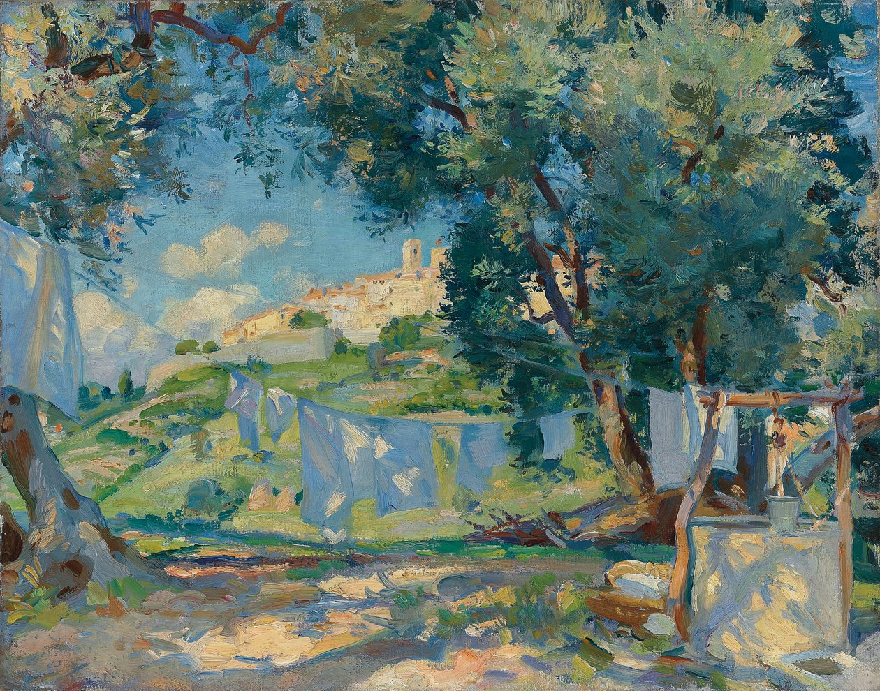 En let brise, Biot, Provence af Wilfred Gabriel de Glehn