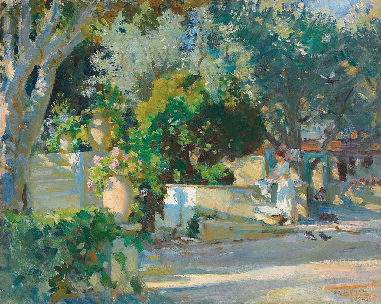 Vaskedag af Wilfred Gabriel de Glehn