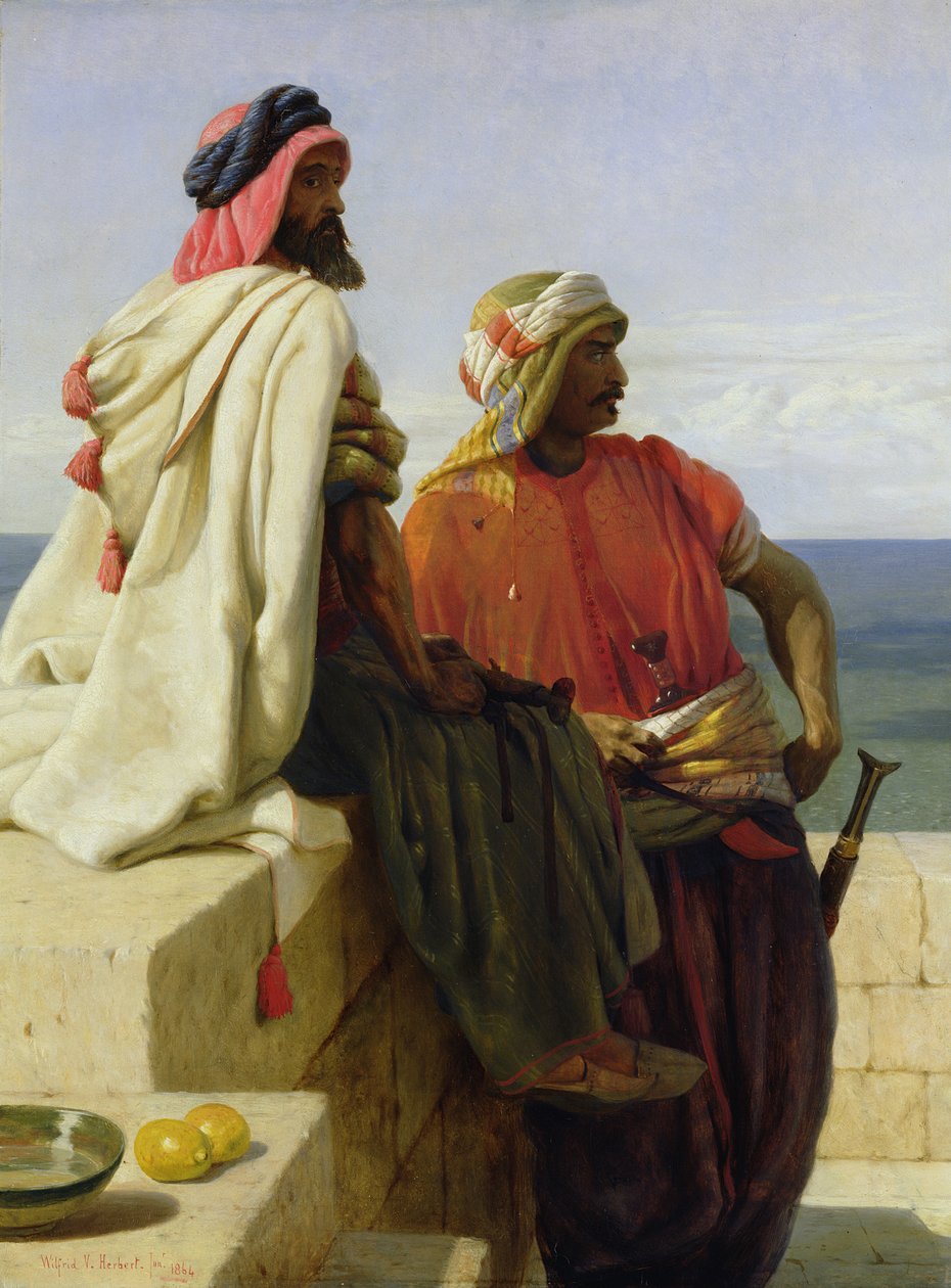Saracenere foran deres stilling, 1864 af Wilfred Vincent Herbert