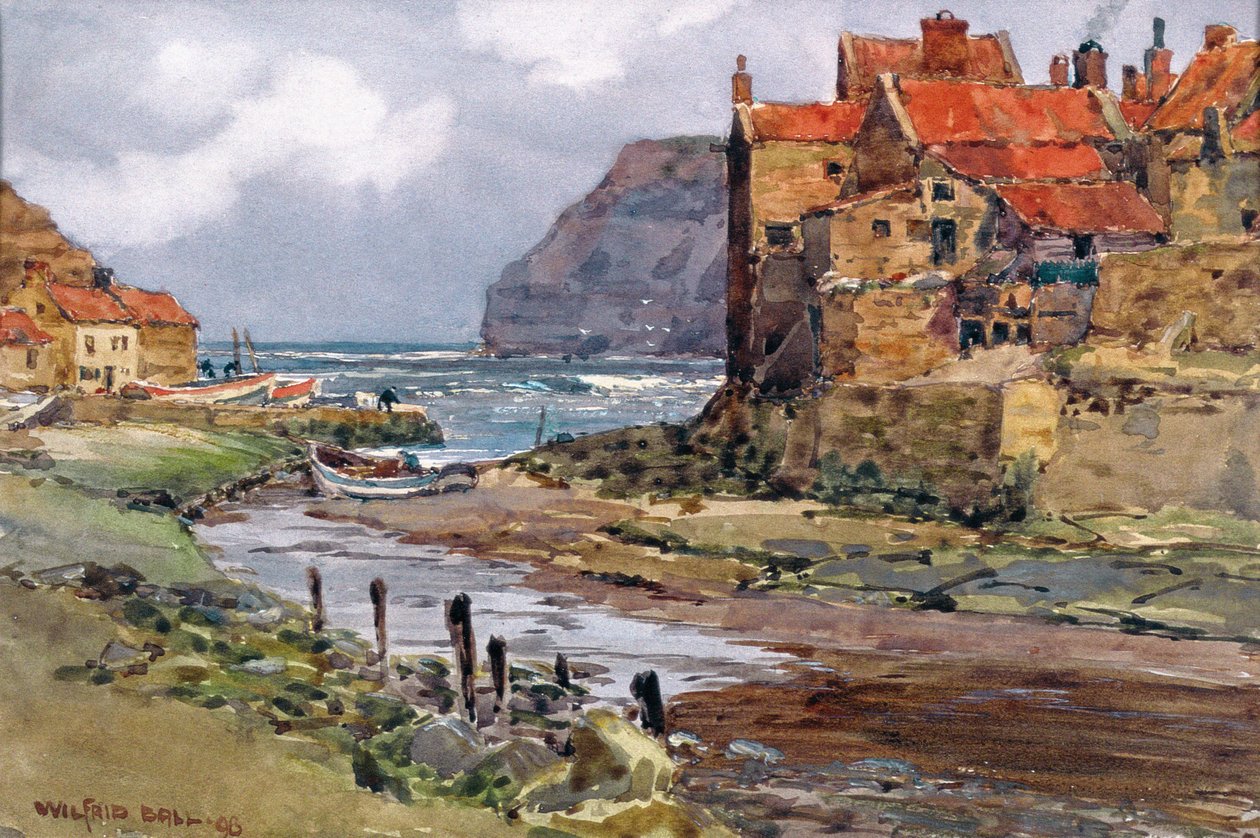 Staithes, ca.1897-1918 af Wilfrid Williams Ball
