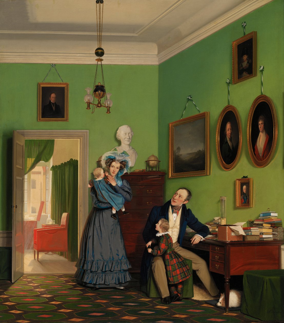 Familien Waagepetersen af Wilhelm Bendz