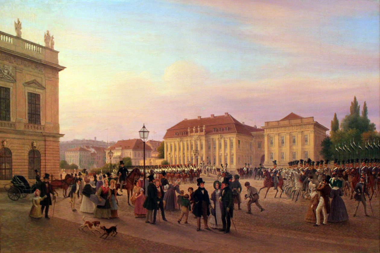 parade før det kongelige palads af Wilhelm Brücke