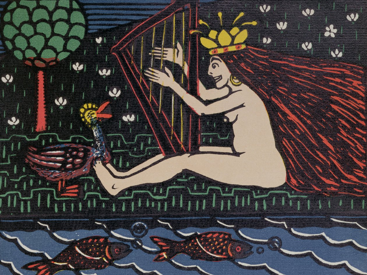 Heksen, ca.1900 (tryk) af Wilhelm Laage