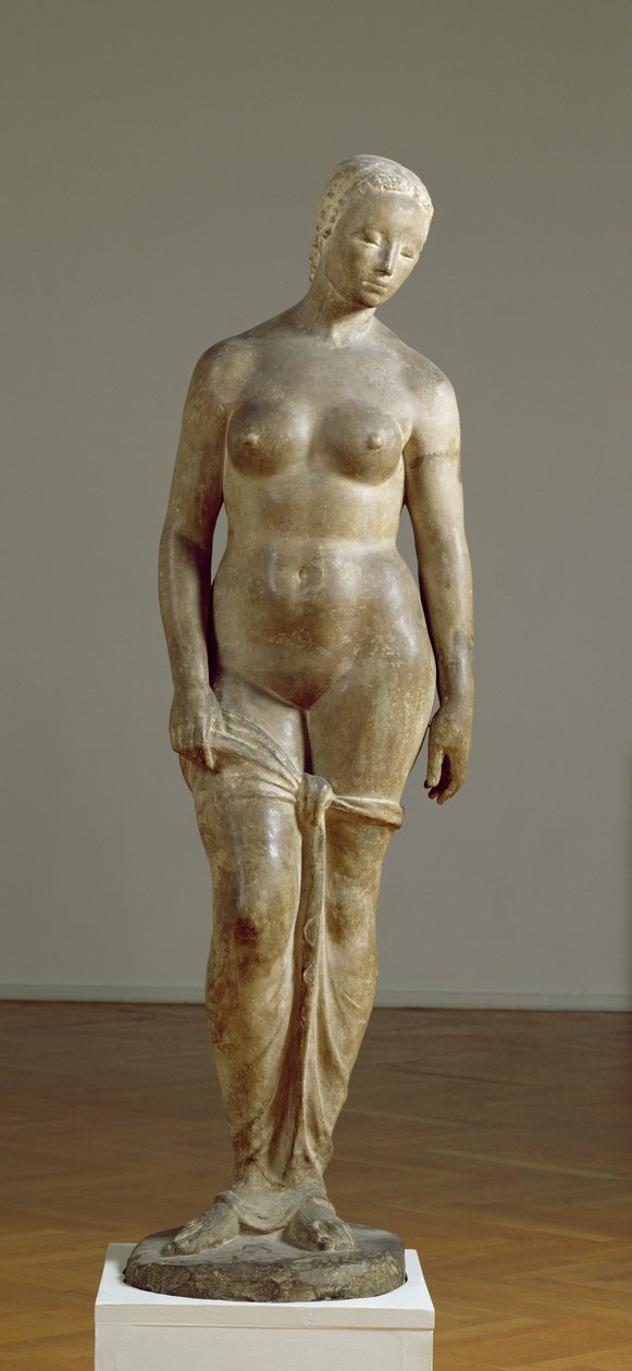 Stor stående figur, 1910-11 (sten) af Wilhelm Lehmbruck