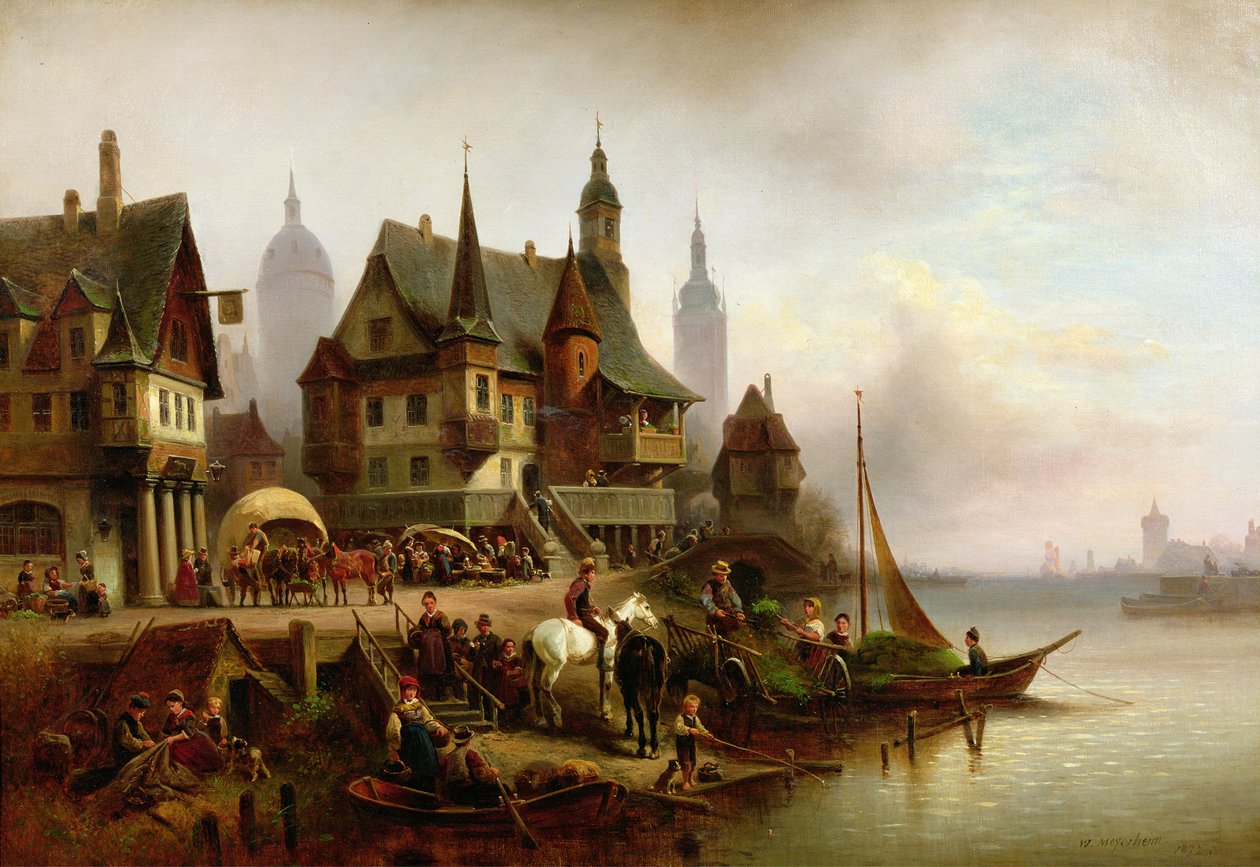 Ved kysten, 1872 af Wilhelm Meyerheim