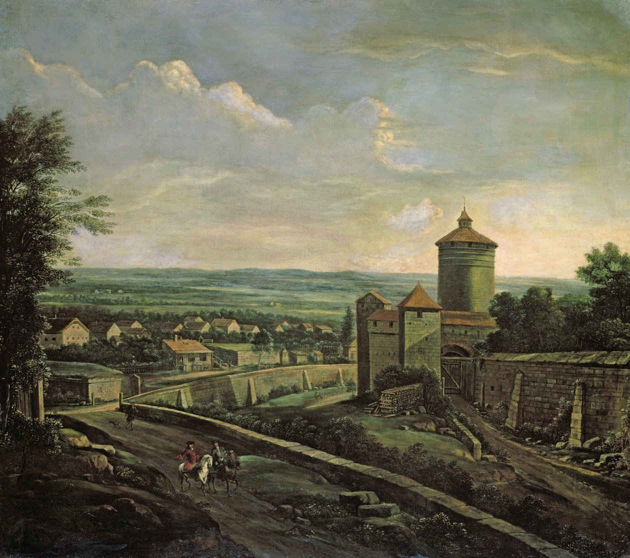 Udsigt over Nürnberg, sommer af Wilhelm von Bemmel