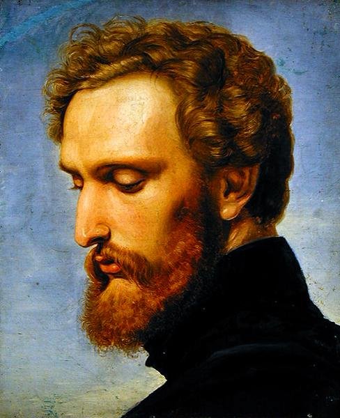 Portræt af Heinrich Heinlein (1803-85) af Wilhelm von Kaulbach