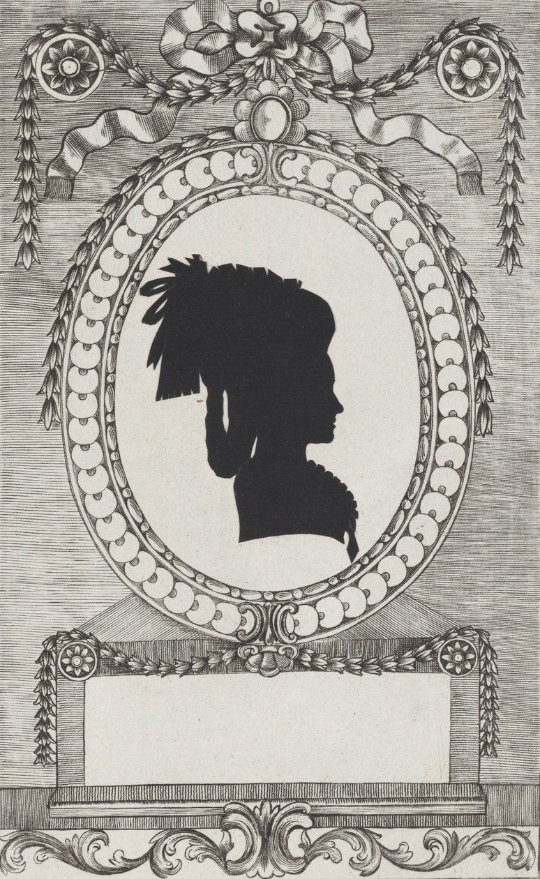 Silhuet af grevinde Lodroni, 1784-1834. af Wilhelm Ackermann