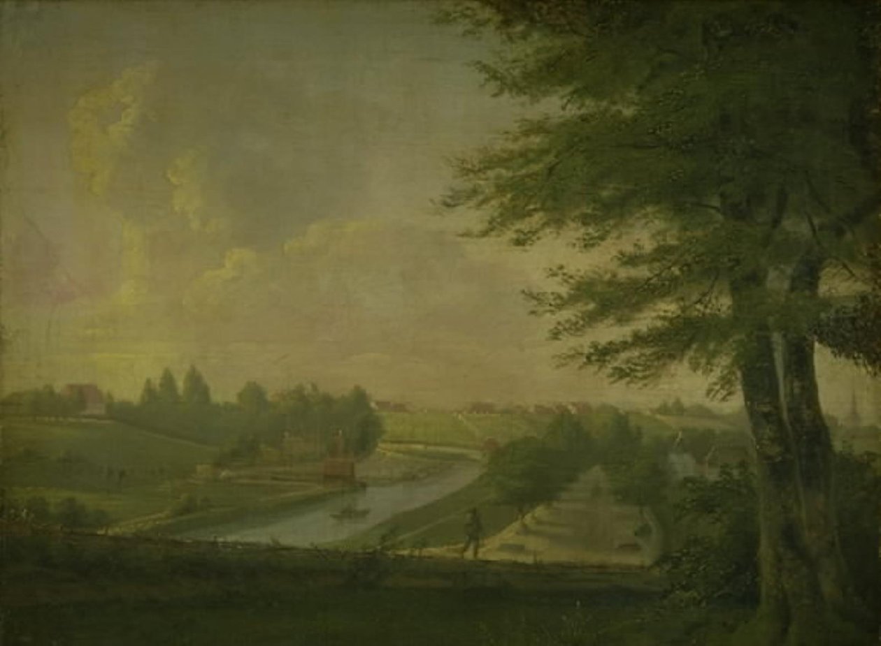 Parti ved Odense kanal af Wilhelm Bendz