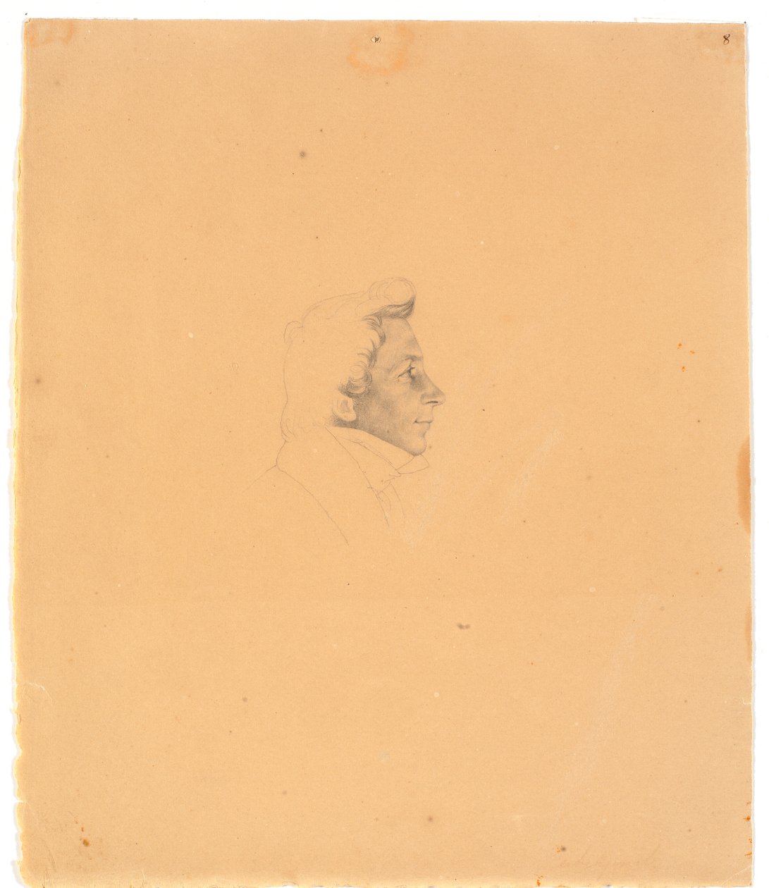 Porträt von Bernhard Stange af Wilhelm Bendz