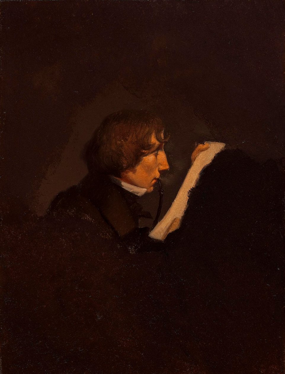 Portræt af Heinrich Crola af Wilhelm Bendz