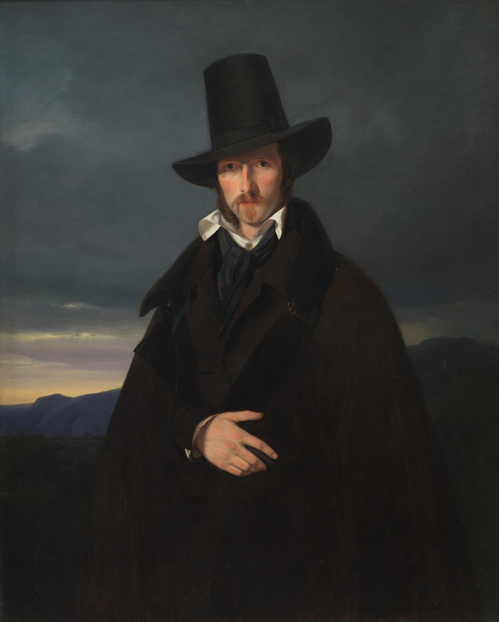 Portræt af den tyske maler Wilhelm von Kaulbach af Wilhelm Bendz