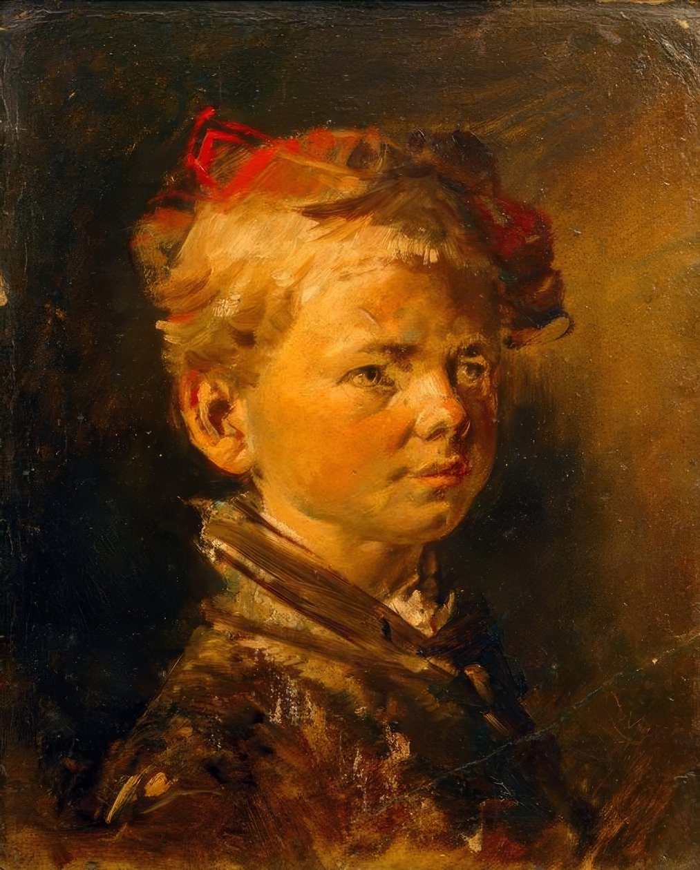 Dreng portræt af Wilhelm Busch
