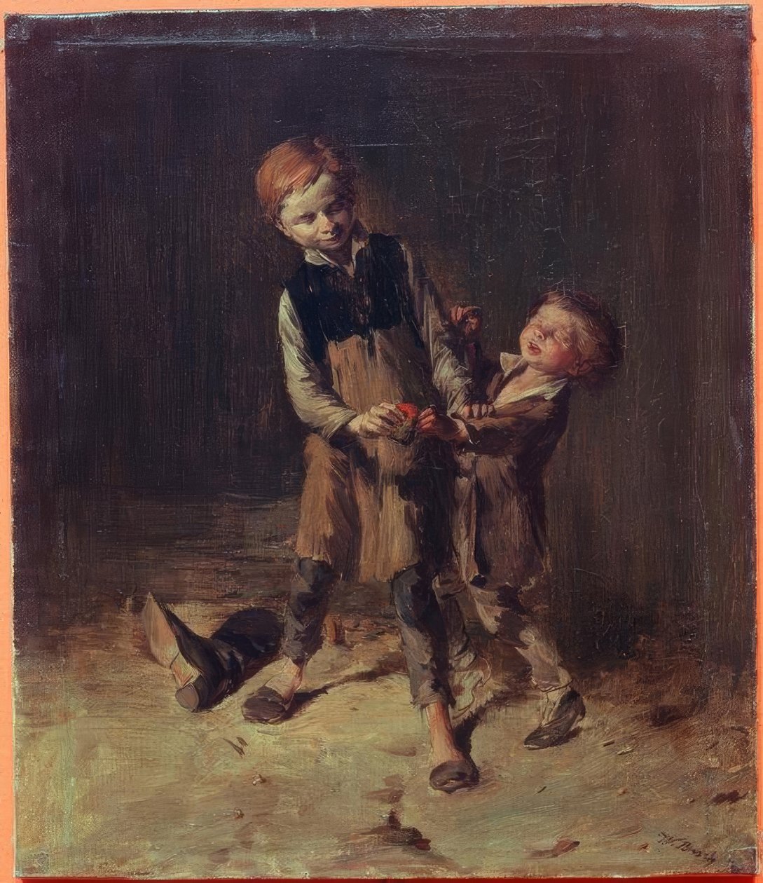 W.Busch, to skomagerdrenge slås .. af Wilhelm Busch