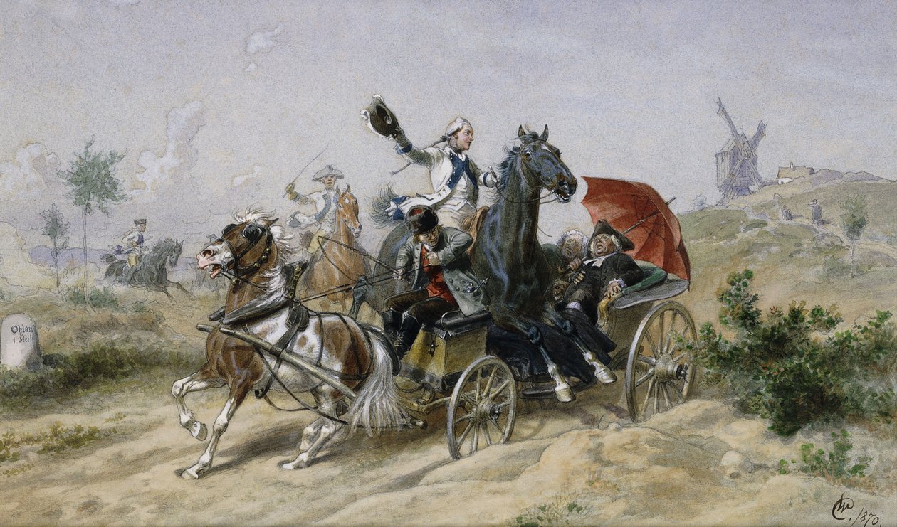 Et nært opkald, 1870 af Wilhelm Camphausen