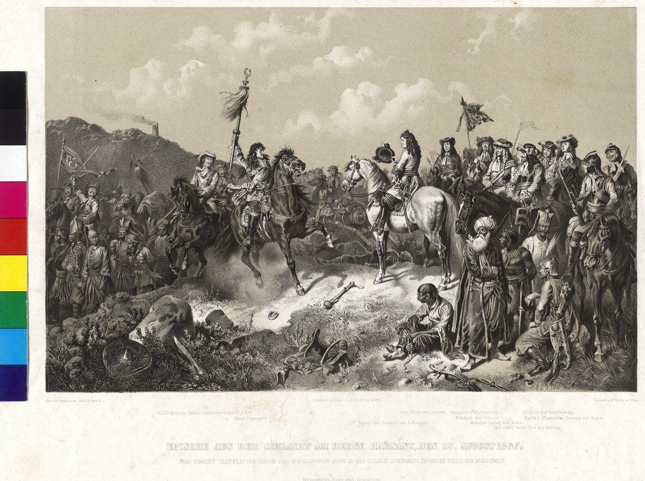 Episode fra slaget ved Mount Harsany den 12. august 1687 af Wilhelm Camphausen