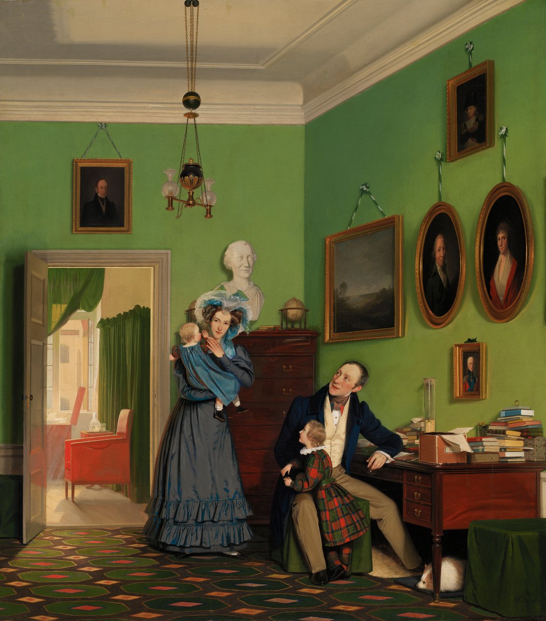 Familien Waagepetersen af Wilhelm Ferdinand Bendz