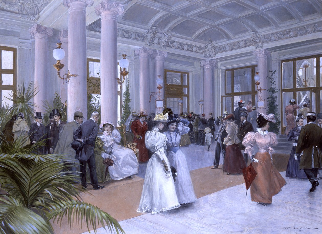 Das Vestibül des Kaiserbads (De kejserlige bades vestibule) af Wilhelm Gause