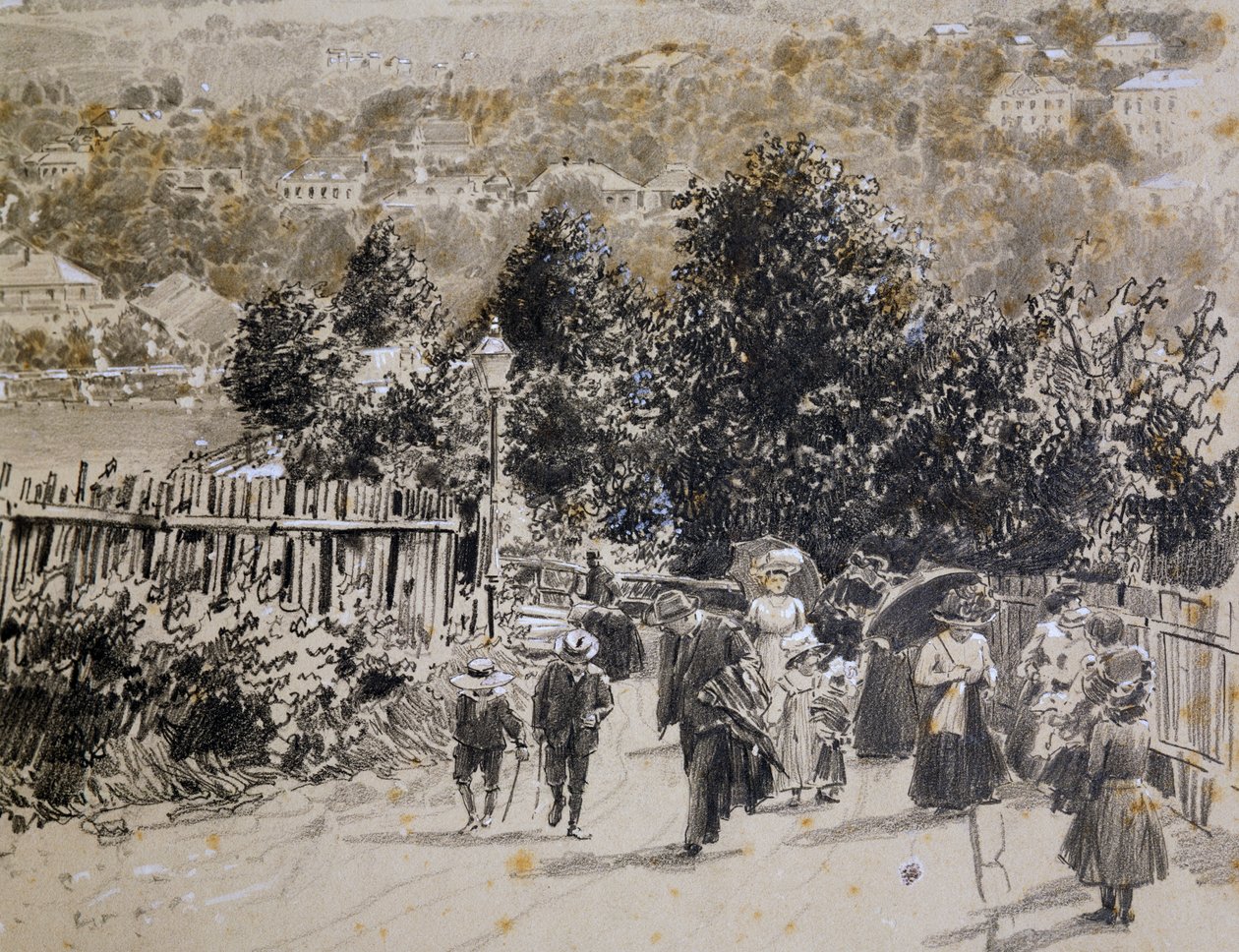 Tur på landet nær Wien af Wilhelm Gause