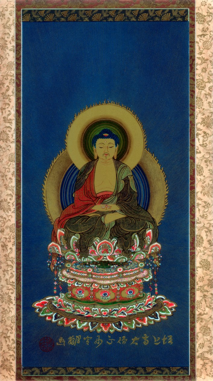 Amitabha, begyndelsen af det 19. århundrede 1886 af Wilhelm Greve
