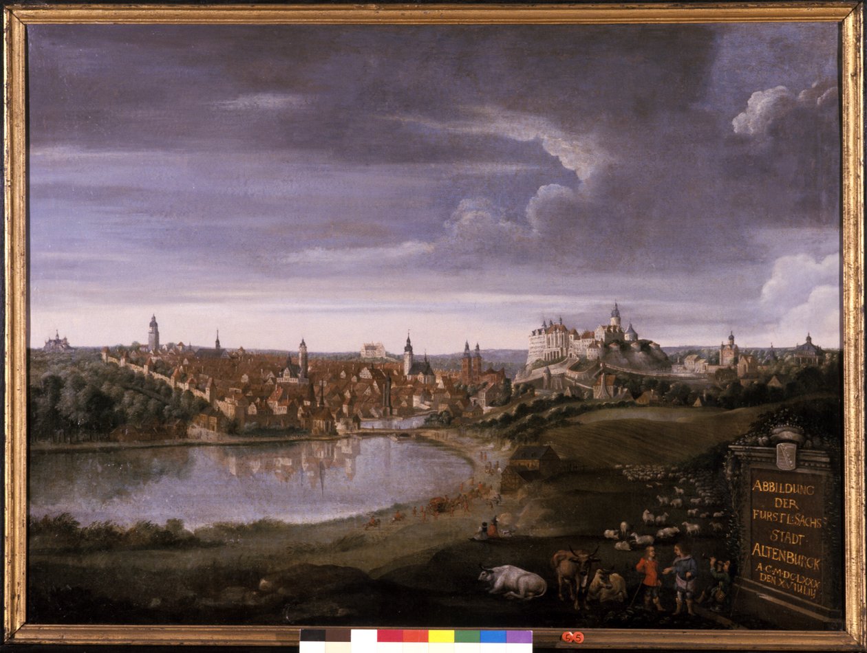 Udsigt over Altenburg af Wilhelm I Richter