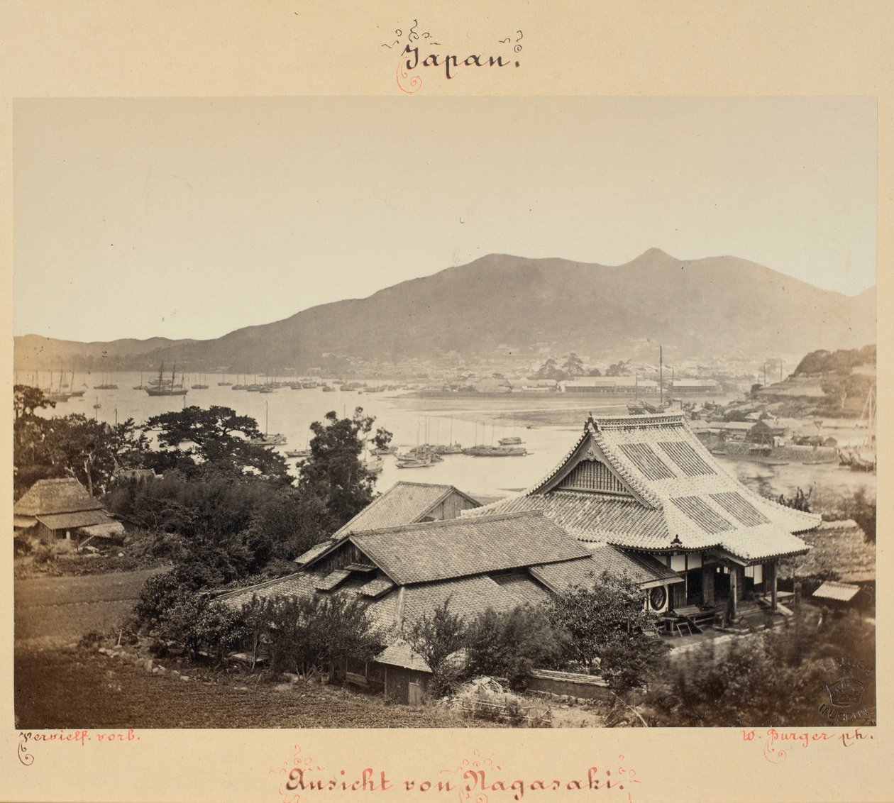 Udsigt over Nagasaki af Wilhelm J. Burger