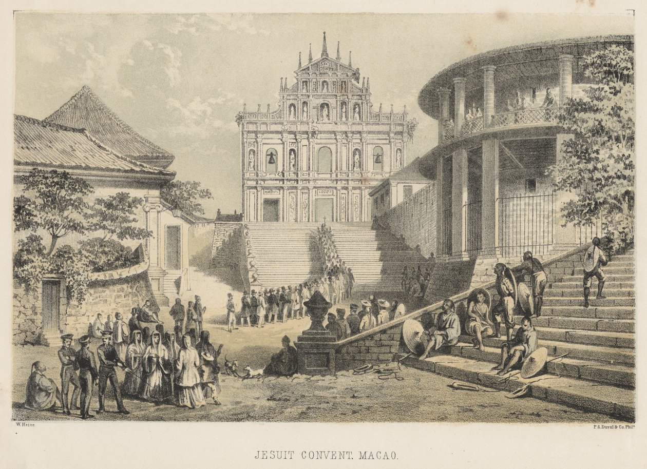 Jesuiterkloster, Macao, 1855 af Wilhelm Joseph Heine