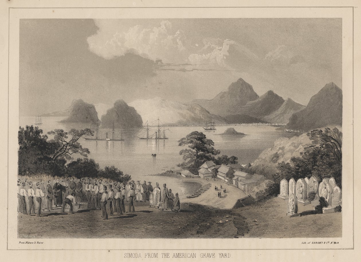 Simoda fra America Graveyard, 1885 af Wilhelm Joseph Heine