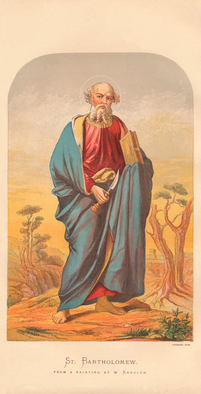 St Bartholomew, midten af slutningen af det 19. århundrede. af Wilhelm Kandler