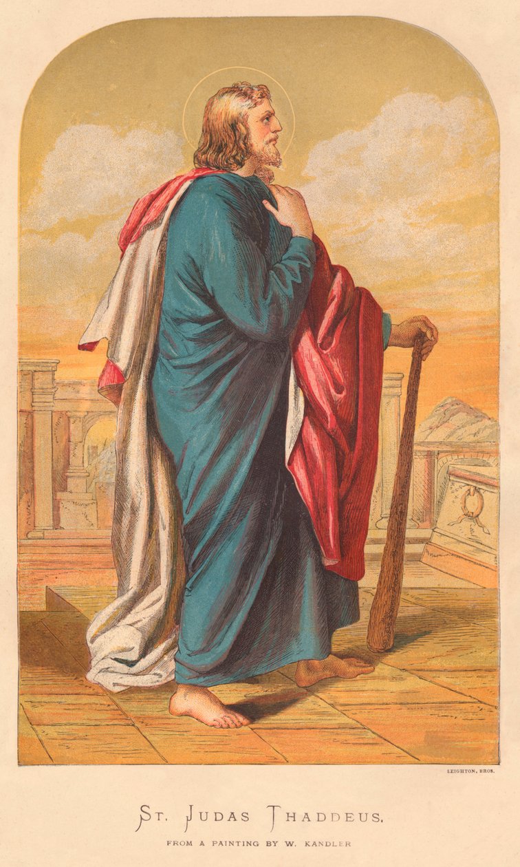 St. Judas Thaddeus, midten af slutningen af det 19. århundrede. af Wilhelm Kandler