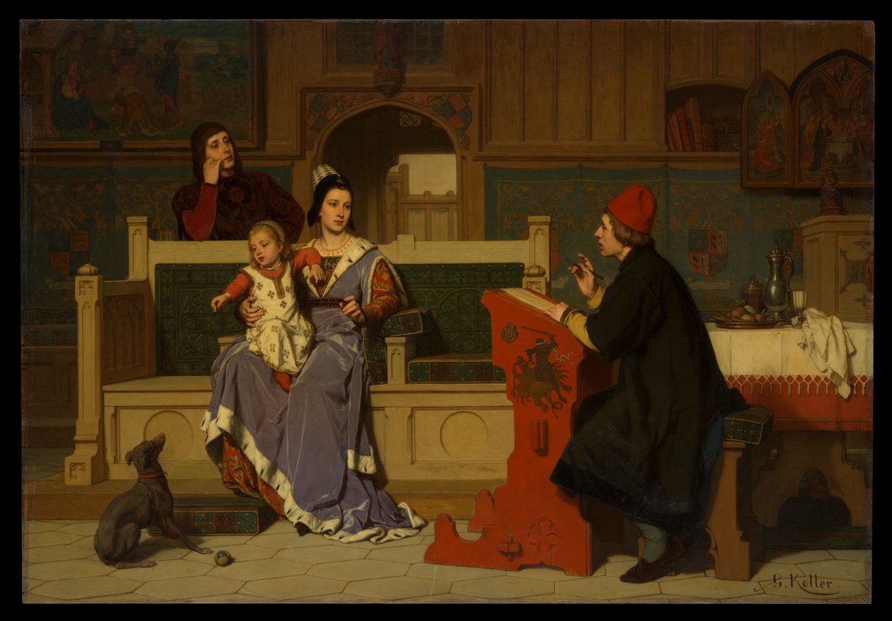 Hugo van der Goes maler portrættet af Maria af Burgund af Wilhelm Koller