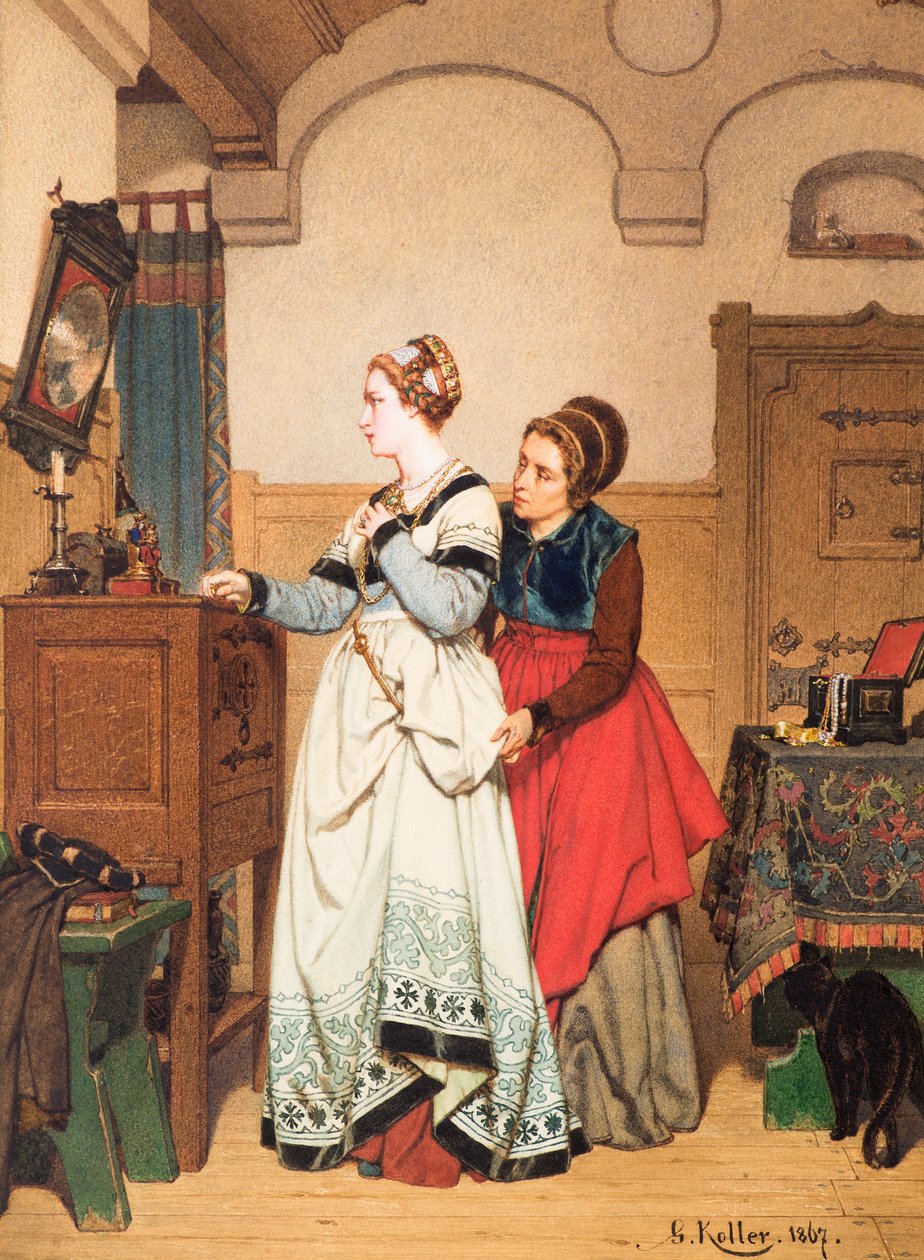 Margaret foran spejlet af Wilhelm Koller