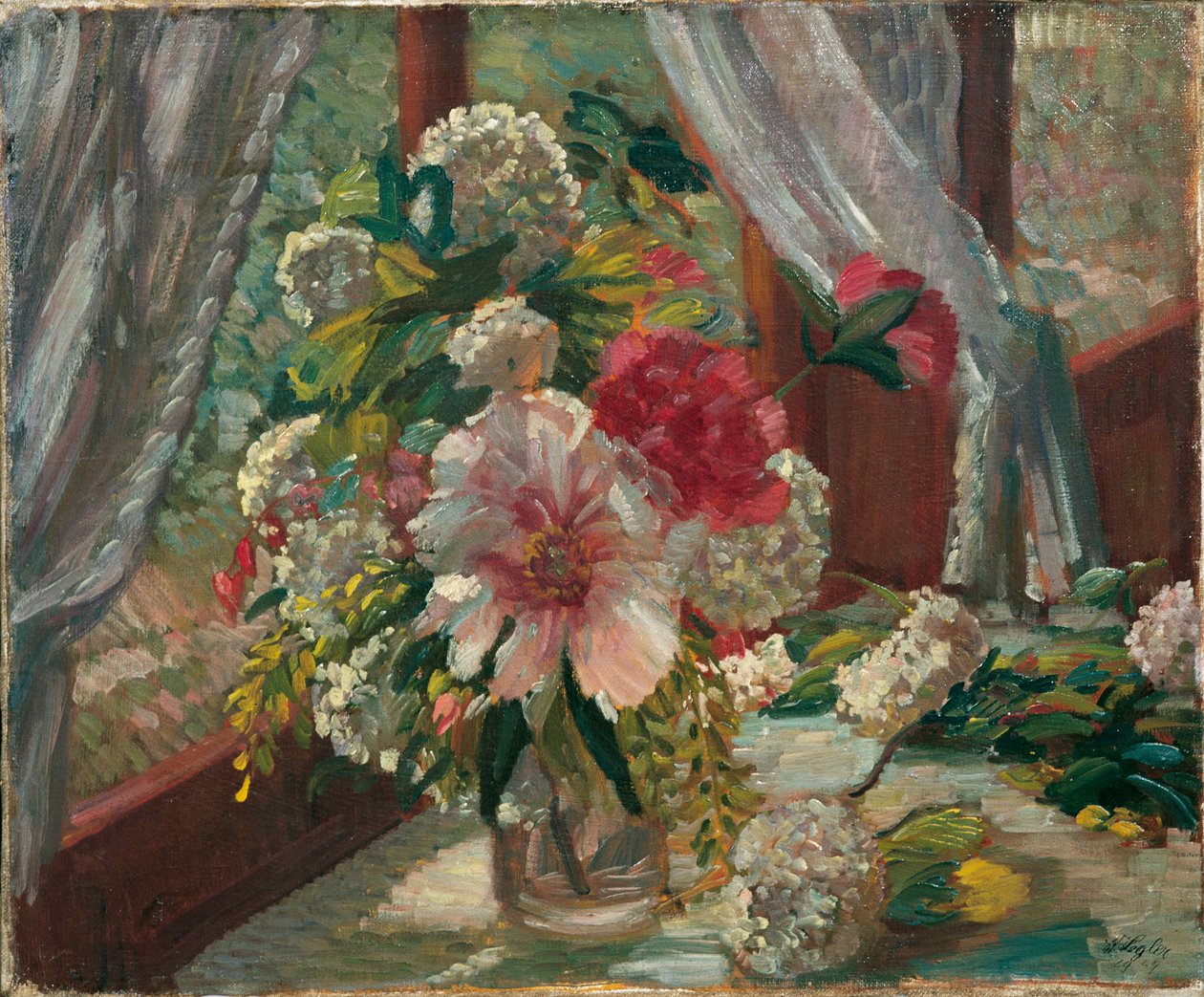 blomst stykke af Wilhelm Legler