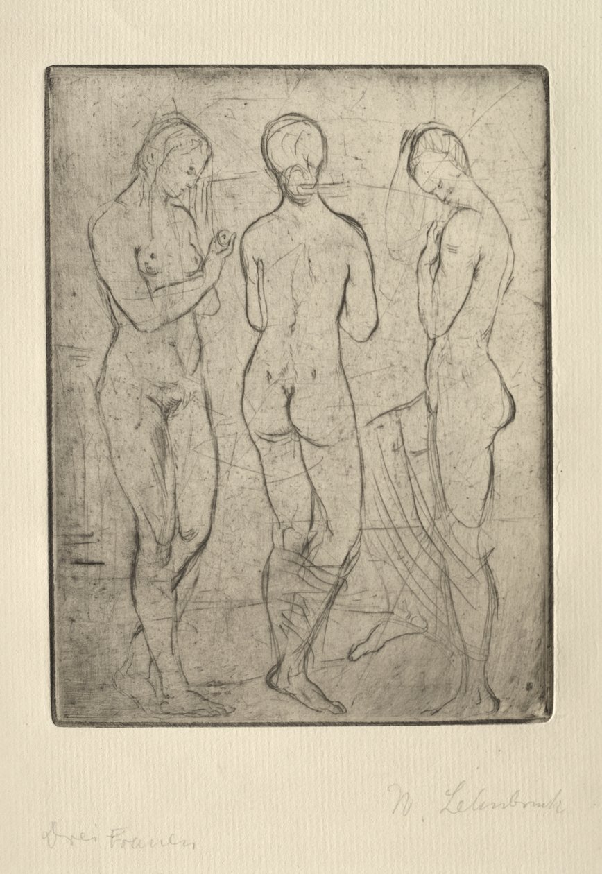 Tre kvinder af Wilhelm Lehmbruck