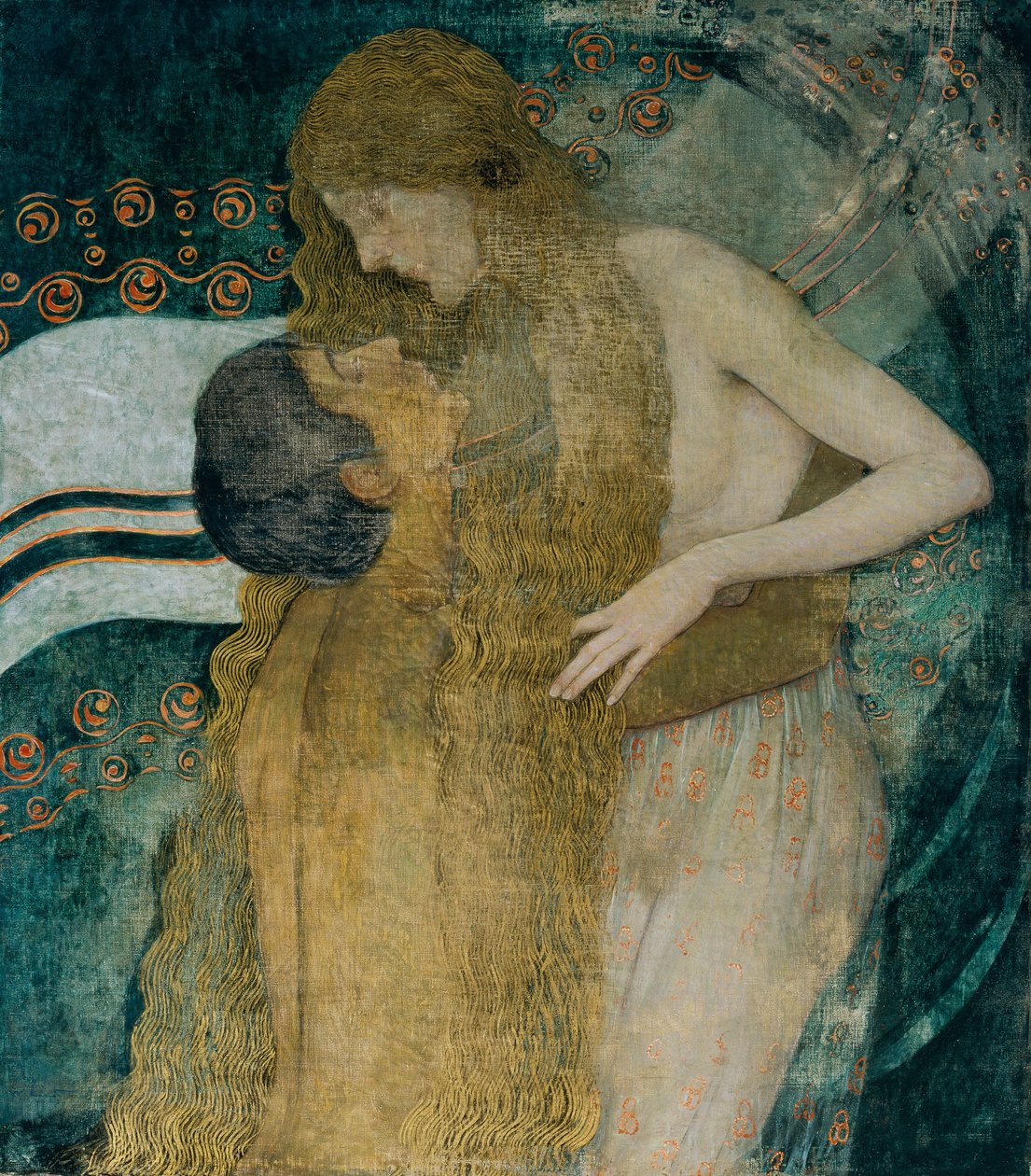 Omfavnelsen, ca. 1905. af Wilhelm List