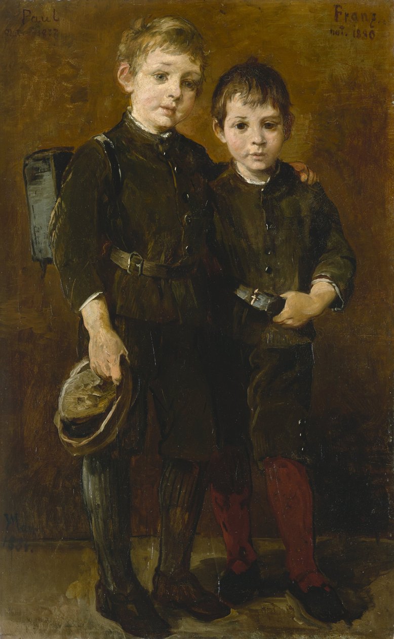 Portræt af kunstnerens sønner af Wilhelm Marc