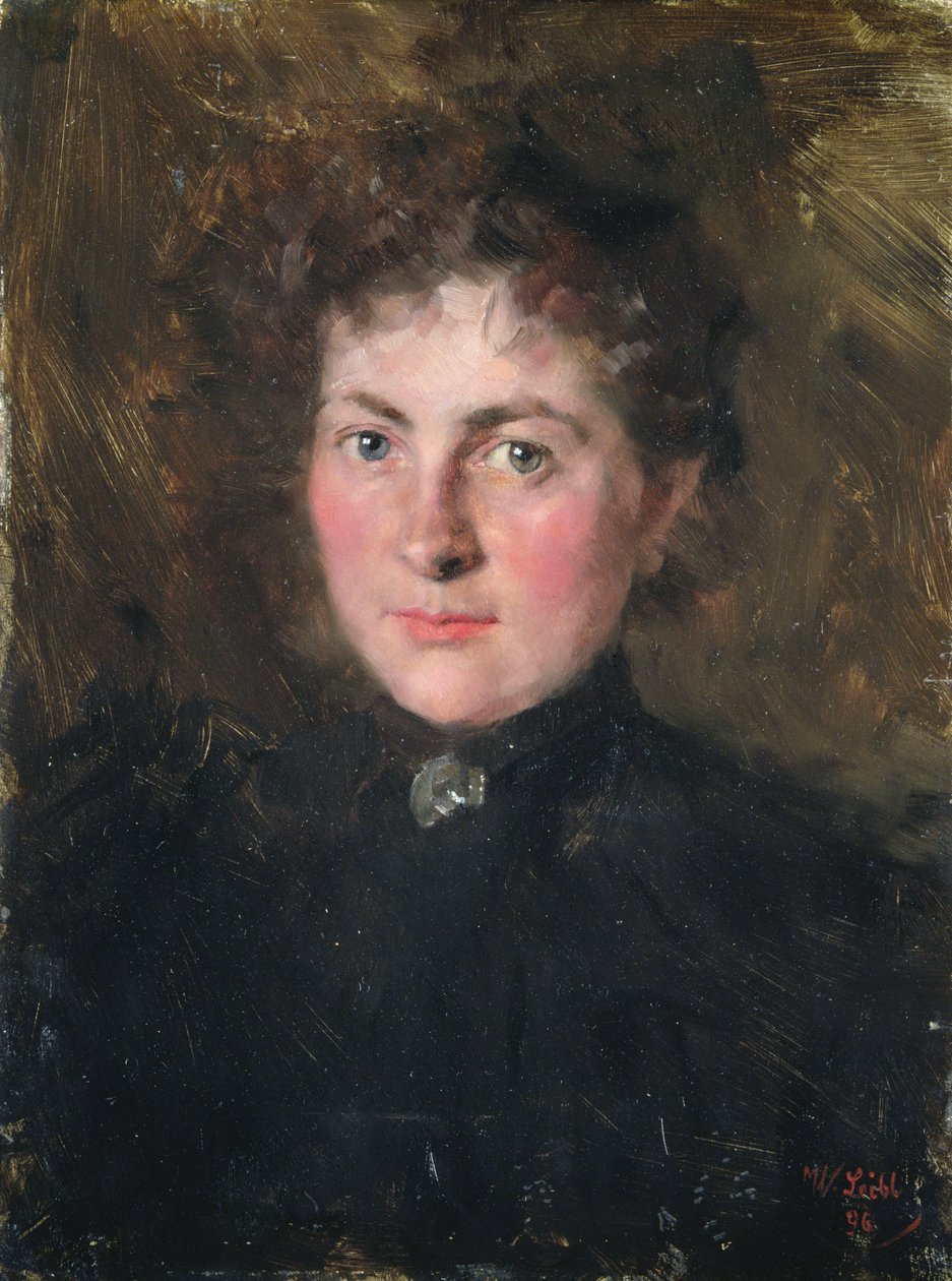 Felicia Kirchdorffer, kunstnerens niece, 1896 af Wilhelm Maria Hubertus Leibl