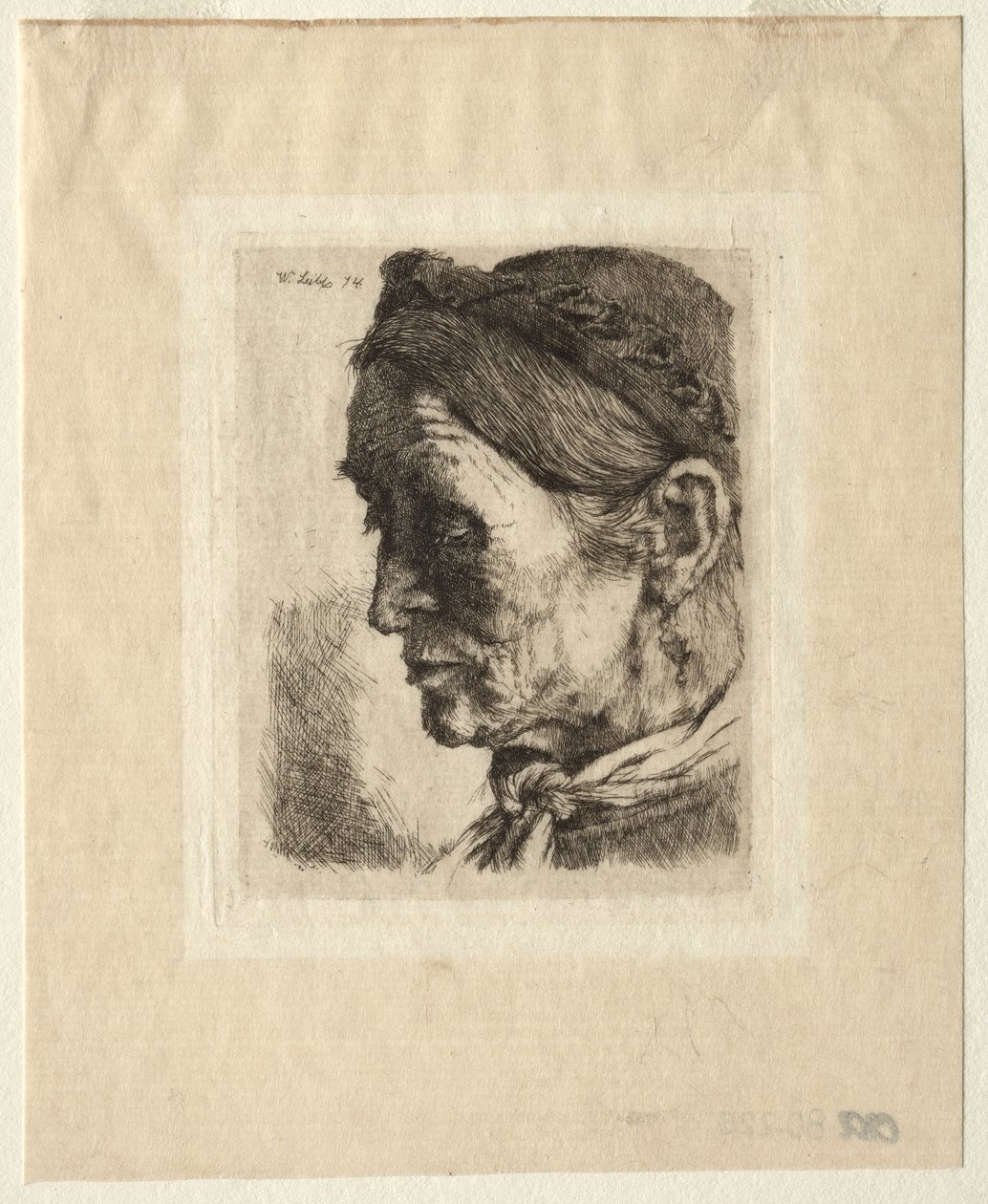 Hoved af en bondekvinde af Wilhelm Maria Hubertus Leibl