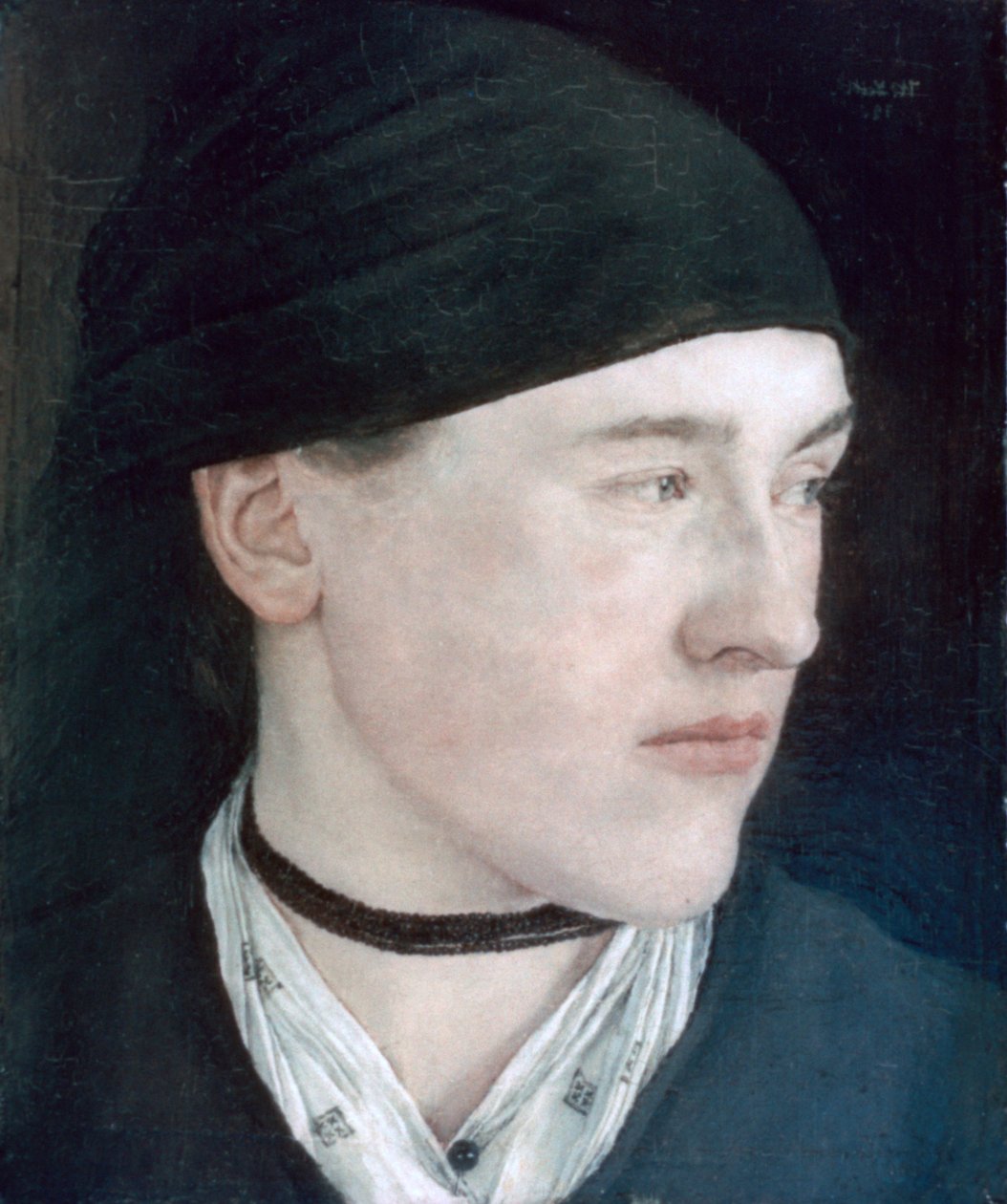 Leder af en ung pige, 1879 af Wilhelm Maria Hubertus Leibl