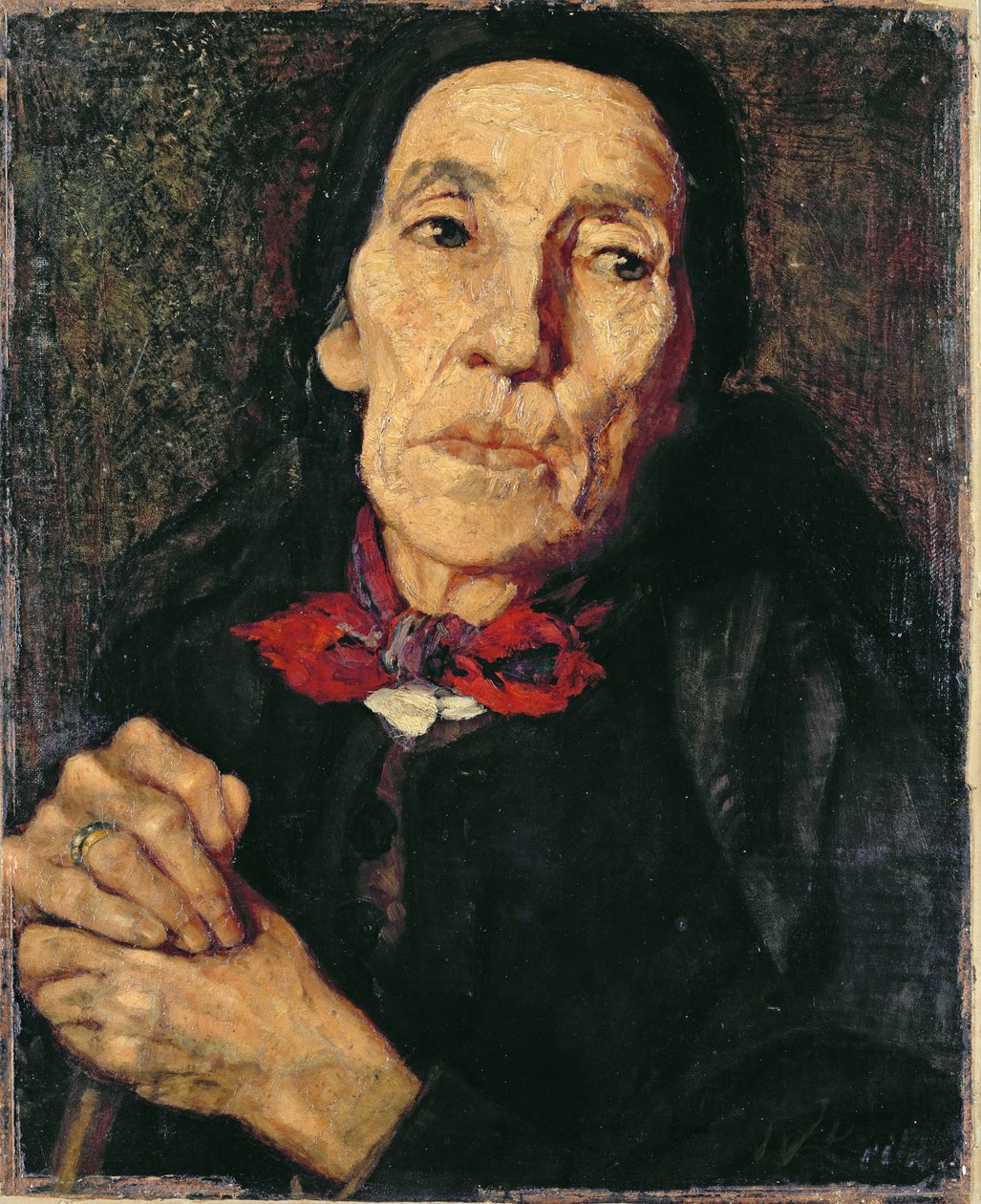 Den gamle Bonde, 1875 af Wilhelm Maria Hubertus Leibl