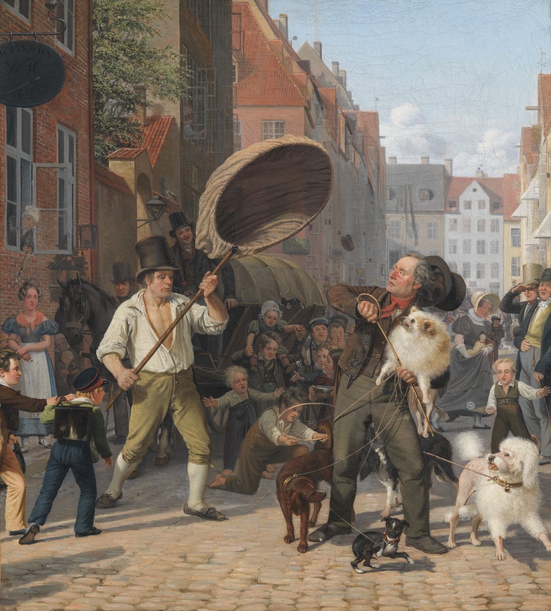 En gadescene i hundedagene af Wilhelm Marstrand
