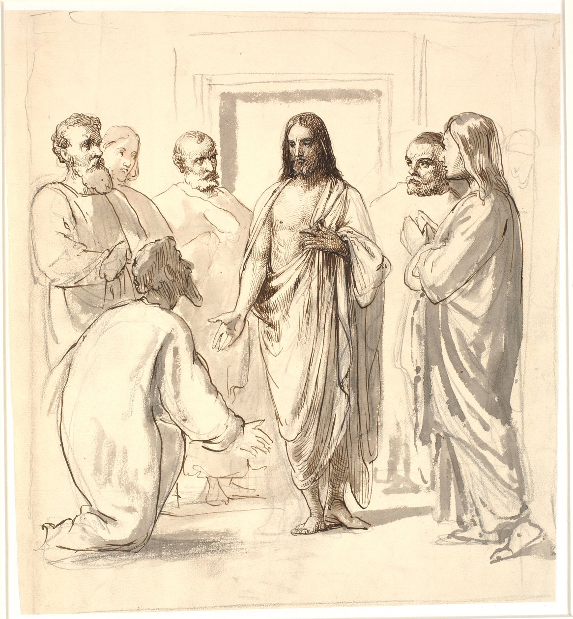 Christus og den vantro Thomas af Wilhelm Marstrand