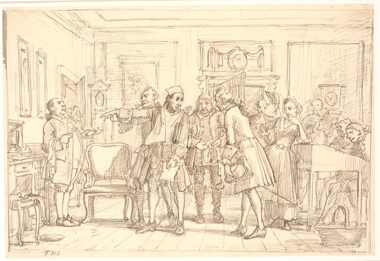 Den stundesløse, I, 6 af Wilhelm Marstrand