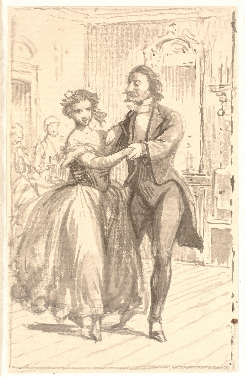 Det første par til bal af Wilhelm Marstrand
