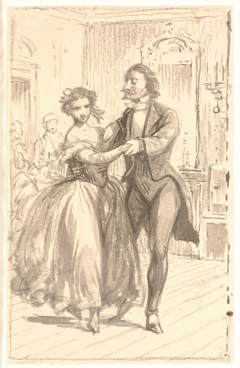Det første par til bal af Wilhelm Marstrand