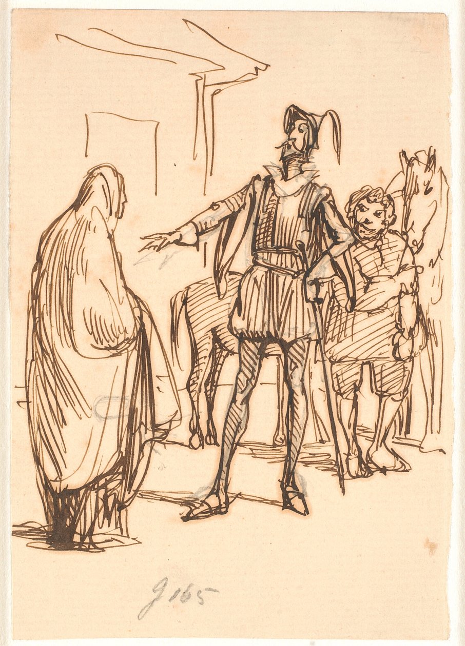 Don Quijote af Donna Rodriguez af Wilhelm Marstrand