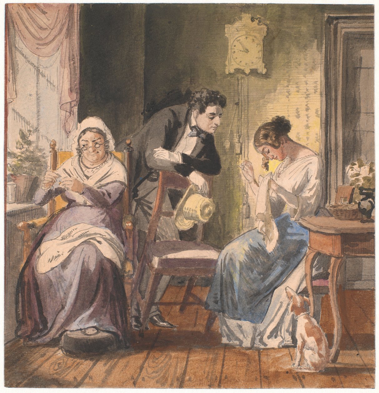 Et besøg (Et besøg fra hverdagslivet) af Wilhelm Marstrand